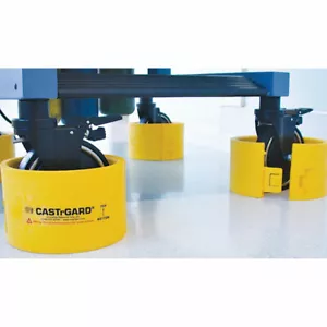 Kleiner CASTrGARD® Radschutz, für bis zu 5" Rollen gelb 4 Stück - Bild 1 von 1