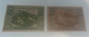 2er Set Österreich, Ertl, 50 & 10 Heller, 1920, 1920-12-30, Banknoten - Circ, Ungd - Bild 1 von 7