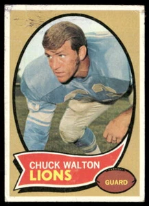 Chuck Walton 1970 Topps #121 Detroit Lions RC Football Card - Picture 1 of 2