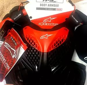 Alpine Stars Motorsport A5-S Body Armor S/M CE Level 1 Youth/Protective Gear - Picture 1 of 14