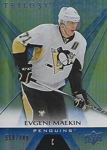 2016-17 Upper Deck Trilogy Rainbow Blue #10 Evgeni Malkin xxx/849 - Picture 1 of 1