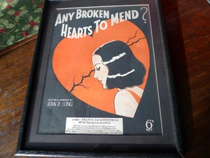 John P Long Irgendy Broken Hearts to Mend? Liedernoten - Gerahmtes Poster - Noten. - Bild 1 von 3