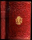 1853 RED LEATHER ILLUSTRATED KEEPSAKE WOMEN'S GIFT IDEA ANONYMOUS AUTHORS