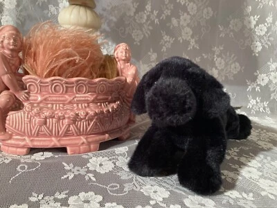 Винтажный Russ черный Lab щенок Yomiko Classics плюшевый реалистичный мягкий приятный милый - Изображение 1 из 4