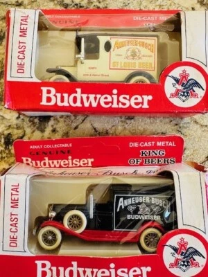 Lot Of 2 1979 Budweiser Die Cast Metal Lledo Days Gone City Delivery Truck Cars - Image 1 of 4