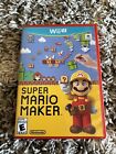 Super Mario Maker (Nintendo Wii U) - Complete! Includes Level Design Book!!