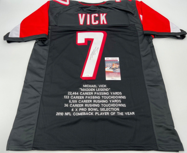 Vick's Official Atlanta Falcons Signed Jersey - CharityStars