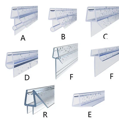 WITEN&NOCK Ersatzdichtung Duschkabine Wasserabweiser Schwallschutz Dichtung für 5-10mm Glas