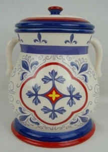 Vintage handgefertigt für Nonni's marokkanischer Stil Keramik Keksdose/Keksdose groß - Bild 1 von 12