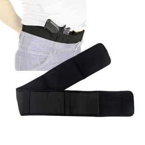 45" Tactical Belly Band Holster Concealed Carry Belly Band Holster Black - Picture 1 of 12