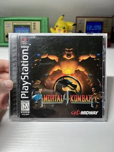 Mortal Kombat 4 (Sony PlayStation 1, 1997) PS1 Black Label CIB W Reg Card - Picture 1 of 6
