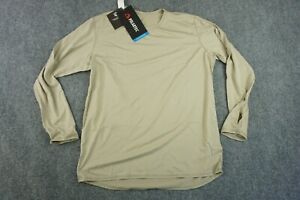 Polartec Shirt Mens Beige Large Long US Army ACU Cold Weather Gen III