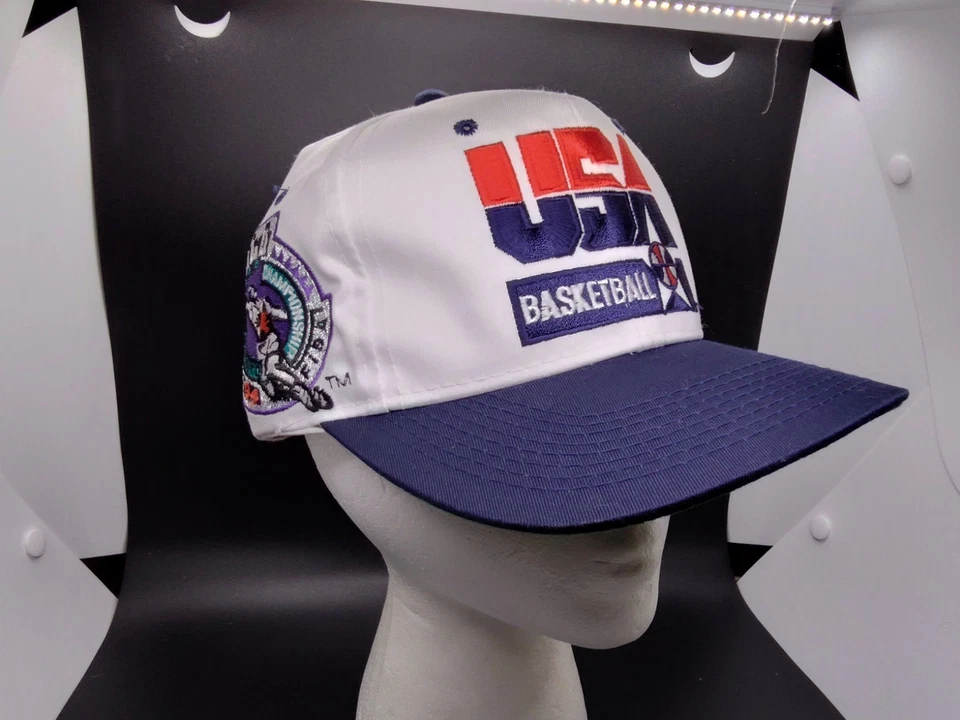 De colección Deadstock 1994 EE. UU. Baloncesto FIBA Deportes Especialidades OSFM Snapback Sombrero Nuevo sin Etiquetas Foto 1 de 4