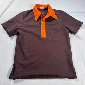 Vintage A&W Mitarbeiter Hemd Gr. Medium 60er 70er Restaurant Uniform Polo Root Beer - Bild 1 von 8