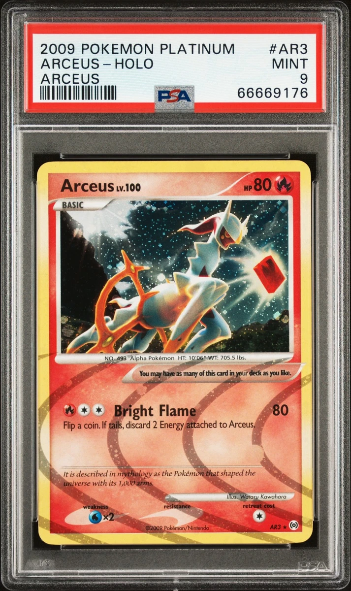 Pokémon TCG Professional Sports Authenticator (PSA) Arceus Grade 9