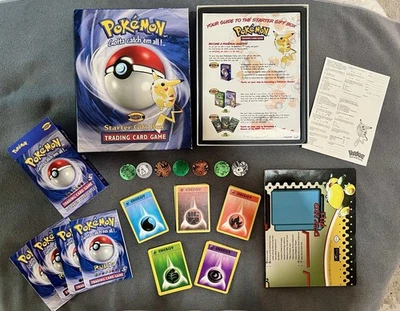 Vintage Pokémon Card Lot – 100+ WOTC Era Duplicates + 1999 Starter Gift Box - Image 1 of 4