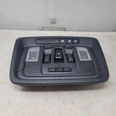2019-2025 SIERRA OVERHEAD CONSOLE BLACK WITH SUNROOF HOMELINK 19-25 - Image 1 of 4