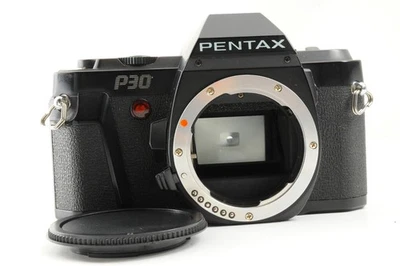 [AS IS] PENTAX P30 35mm SLR MF Film Camera Body Black w/ Cap READ - Image 1 of 4