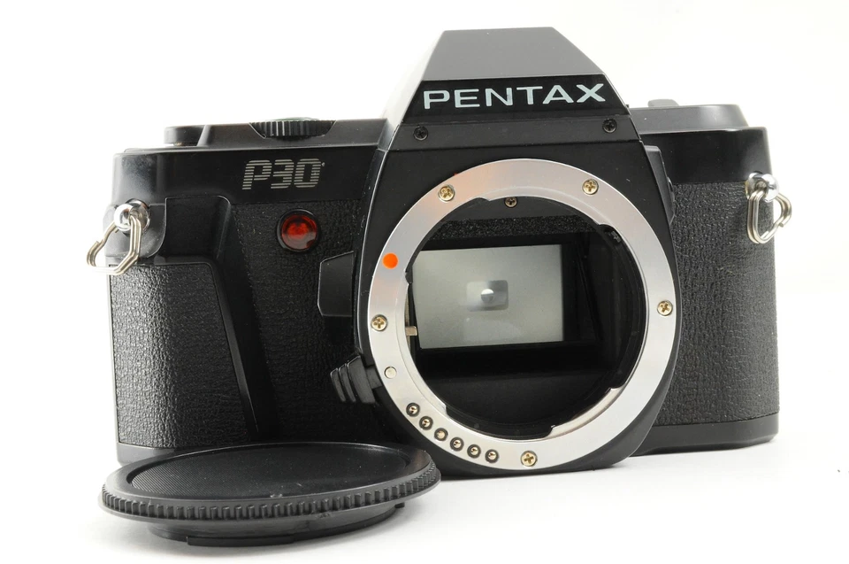 [AS IS] PENTAX P30 35mm SLR MF Film Camera Body Black w/ Cap READ - Image 1 of 4