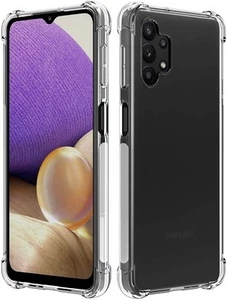 Transparent Etui Antichoc Housse Légère pour Samsung Galaxy A32 5G Téléphone - Photo 1 sur 7
