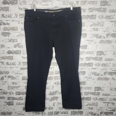 Jeans jeans Lee Extreme Motion ajuste reto perna cônica masculino preto macio 42 x 30 - Imagem 1 de 4