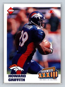 Super Bowl XXXIII 1999 Collector's Edge #B10 Howard Griffith Denver Broncos - Imagen 1 de 2