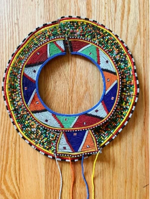 Juego de collar de boda Masaai africano (Kenia) hecho a mano Foto 1 de 4