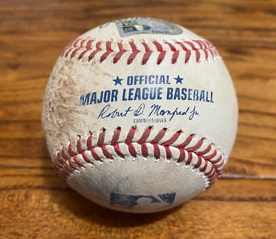 Jose Caballero Yankees Game Used Baseball 9/2/2025 vs Astros Framber Valdez MLB - Image 1 of 4