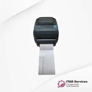 ZEBRA GX430t GX43-102412-000 Termiczna drukarka etykiet USB Ethernet - PRZETESTOWANA - Zdjęcie 1 z 5