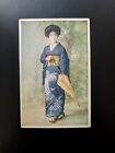 Japanische Alte Postkarte Foto Oiran Geisha Maiko Schauspielerin Frau 7 149