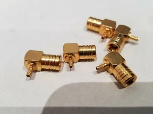 5pcs SMB Male R/A Crimp Coaxial Connector RG178, RG196 Chinnan QUALITY NOT CHEAP - Picture 1 of 7