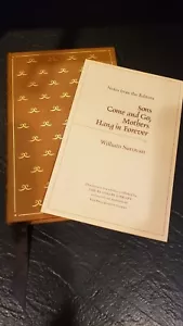 William Saroyan 1976 Leather Ltd 1st Edition w/ Pamphlet Franklin Library - Picture 1 of 8