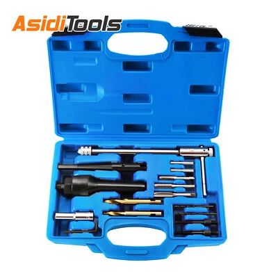 Glühkerzen Ausbohr Werkzeug M8 M10 Gewinde Reparatur Satz für Mercedes Audi VW - Bild 1 von 4