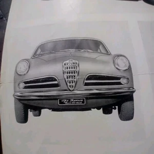 ALFA ROMEO GIULIETTA SPRINT 1955 COPIA SCHEDA OMOLOGAZIONE CSAI FIA CTI CSI - Imagen 1 de 10