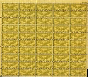 US #C17 1932 8c Winged Globe Sheet of 50 MNH - Picture 1 of 4