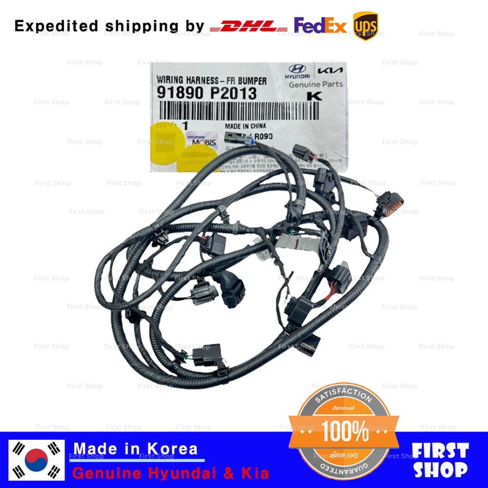 Chicote de fios de para-choque dianteiro original do fabricante 91890P2013 para Kia Sorento 2021-2023 - Imagem 1 de 4