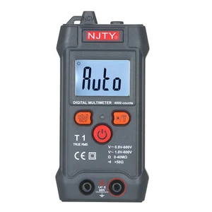 NJTY -size LCD Digital Multimeter Auto NCV 4000 Counts True RMS H9O9 - Picture 1 of 12