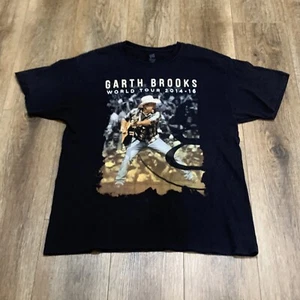 GARTH BROOKS WORLD TOUR 2014 UNISEX DOUBLE SIDED T-SHIRT SIZE Large - Picture 1 of 5