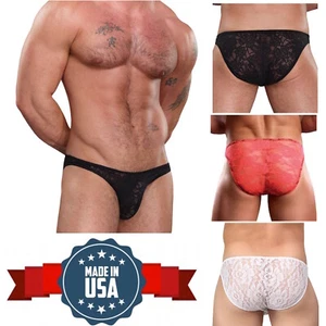 Men's Wonder Bikini Underwear Stretch Lace Male Power 491162 or 491194 - Picture 1 of 15