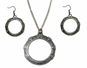 Juego de collares y pendientes colgantes de metal Stargate SG-1 - Imagen 1 de 1