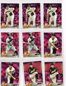 2018 TOPPS MINI ON DEMAND PINK 648 DEREK HOLLAND #d 19/25 SAN FRAN GIANTS - Picture 1 of 1