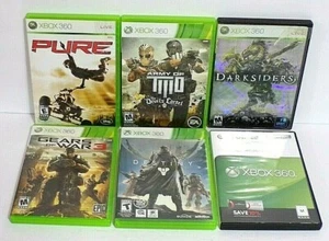 6 XBOX360 Games Resident Evil 5+Pure+Army Of Two+Gears War 3+Darksiders+Destiny - Picture 1 of 1