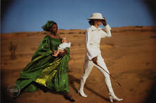 1971 Vintage Helmut Newton Photo Print Fashion Vogue Senegal Photogravure 12x16