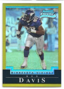 Rod Davis-Minnesota Vikings-2004 Bowman Chrome Gold Refractors #181 (8/50) - Picture 1 of 2