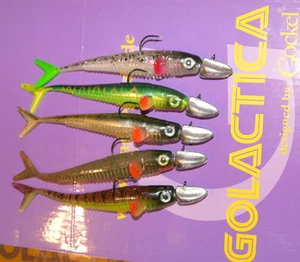 5 X Frida Softbait By Stephan Gockel Inclus Flieger Jig Et Stinger Sandre - Photo 1/2