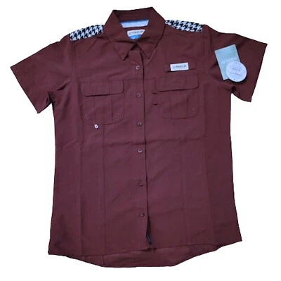 MAGELLAN OUTDOOR Magellan Womens Short Sleeve Fishing Shirt, Wicking & UPF25, Choose Size M-L-XL