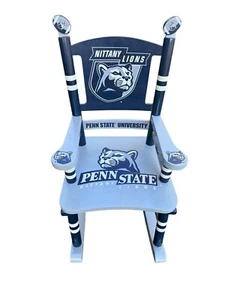 Sports Themed Kids Rocking Chair Penn State Nittany Lions Danbury Mint Very Rare - Picture 1 of 10