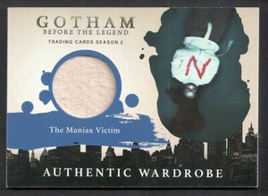 GOTHAM SEASON 2 (2017) Costume Wardrobe Card #M10.3 THE MANIAX VICTIM Letter N