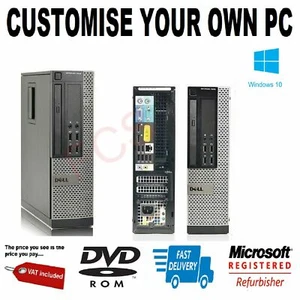 Dell Optiplex-ULTRA-Fast cheap Desktop-Core-i7-16GB 2TB 120GB SSD Windows 10 PC - Picture 1 of 6