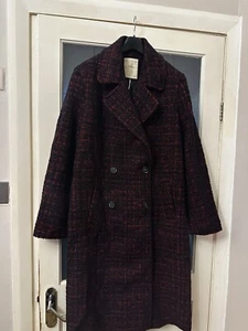 NEW Esprit Wool Blend Double Breasted Coat Size M RRP £99 BNWT - Picture 1 of 8